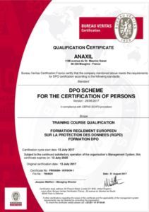 DPO certifié Bureau veritas